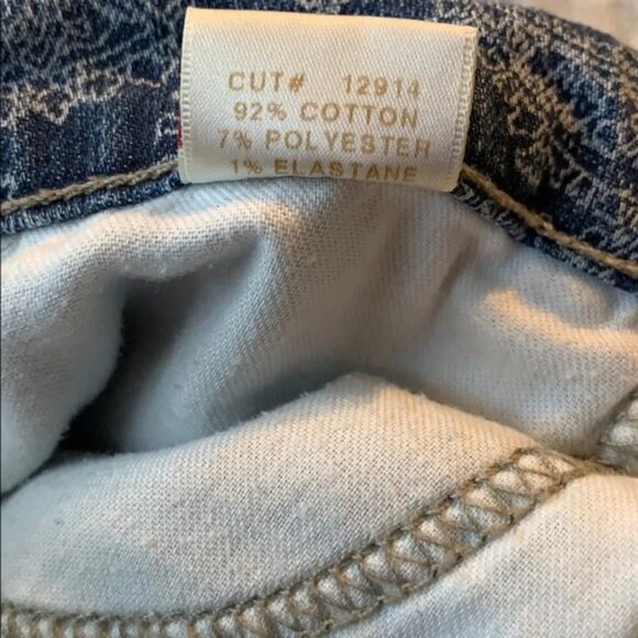 J Brand Skinny Leg Jeans Paisley Print Size 25 or 2 Light - Picture 7 of 7